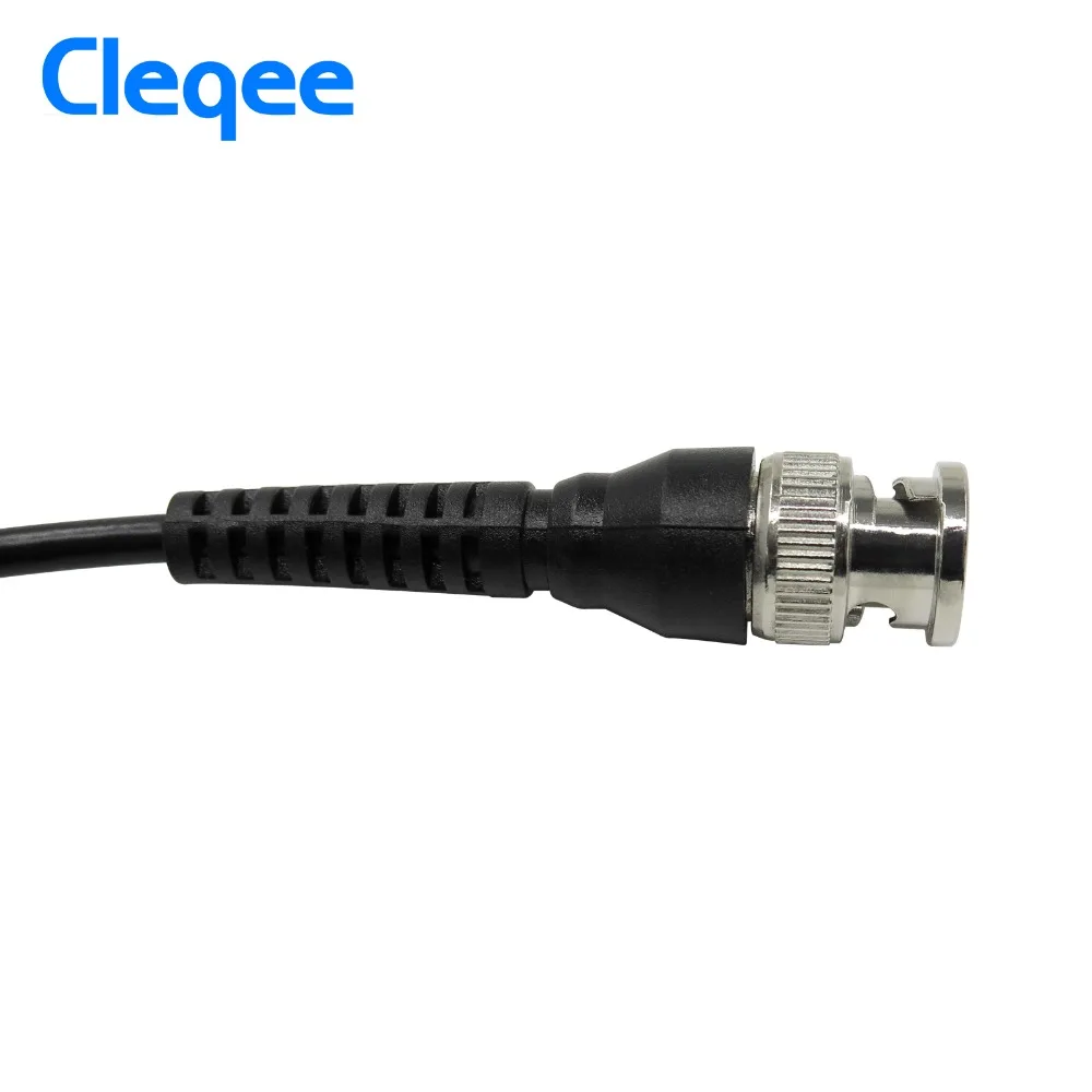 Cleqee p1013 bnc q9 plugue macho para bnc q9 plugue macho osciloscópio sonda de teste cabo chumbo 100cm BNC-BNC 500v 5a