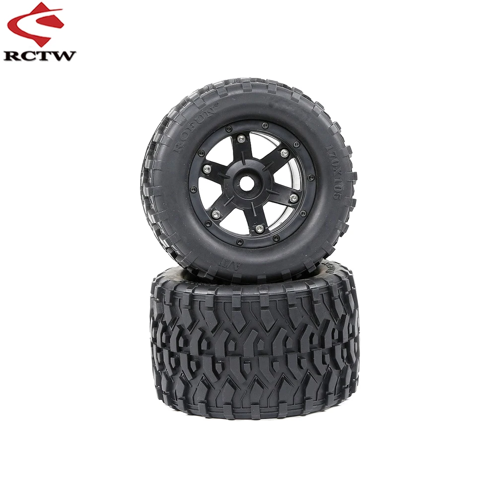 

All Terrain Wheel Tires Assembly Set Fit 1/8 HPI Racing Savage XL FLUX Rofun Rovan TORLAND MONSTER BRUSHLESS Rc Car Toys Parts