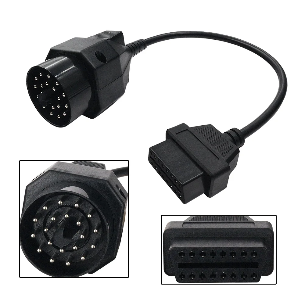 OBD2 adaptör kablosu 20 pin için 16 PIN dişi konnektör BMW e36 e39 X5 Z3 BMW 20pin OBD II teşhis kablo