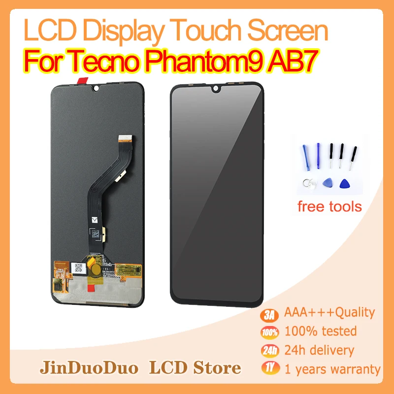 

100% Test Phantom 9 LCD For Tecno Phantom9 AB7 LCD Display Touch Screen Assembly Panel Digitizer Replacement