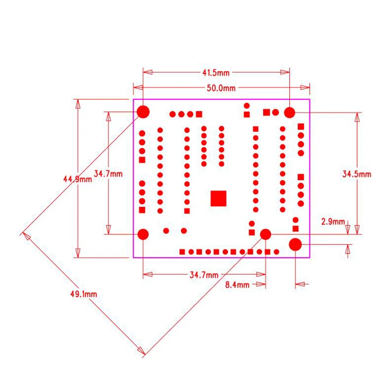 5-12V Mini Embedded 5port 10/100M Ethernet Hub Switch Module