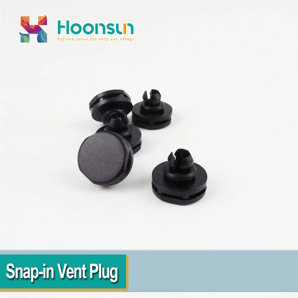 100pcs Nylon Snap-in Vent Plug Plastic Breathable Valve Hole Size 6.2-6.6mm