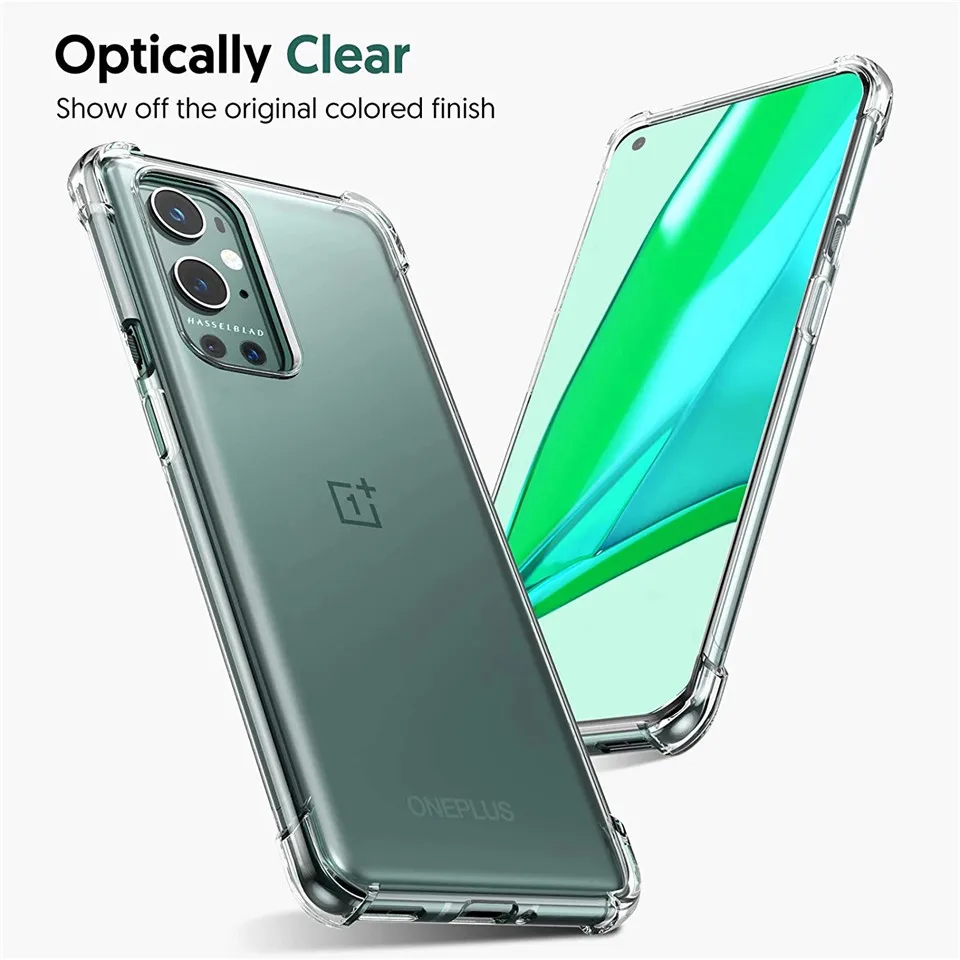 Crystal Clear Case For Oneplus 9 Pro 5G One Plus 8T 8 7 7T Nord N10 N100 Transparent Protective Silicone Cover Phone Accessories