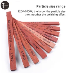 10Pcs 120# to 1000# Grit Knife Sharpener Stone Sharpening Oil Stone for Mold Machining Cutter Grinding Grindstone 150x12x6mm