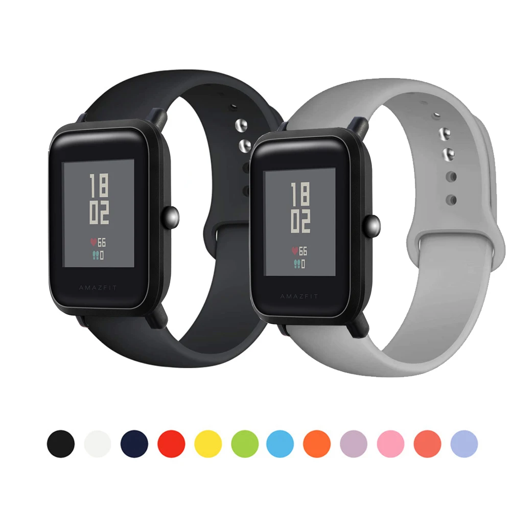 

Мягкий силиконовый ремешок для часов Huami Amazfit Bip lite S, ремешок для Amazfit GTS /GTS2 2E 20 мм