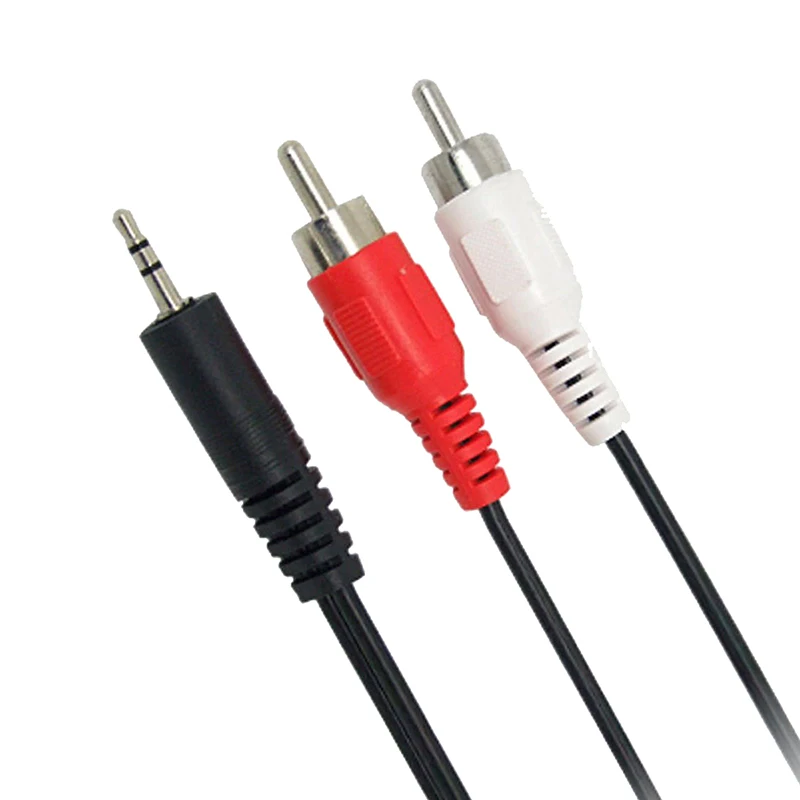 3.9 Ft  3.5mm Plug Jack To Dual 2 RCA Male Cable Stereo PC Audio Splitter Aux To 2 RCA Audio Cables 1.2m