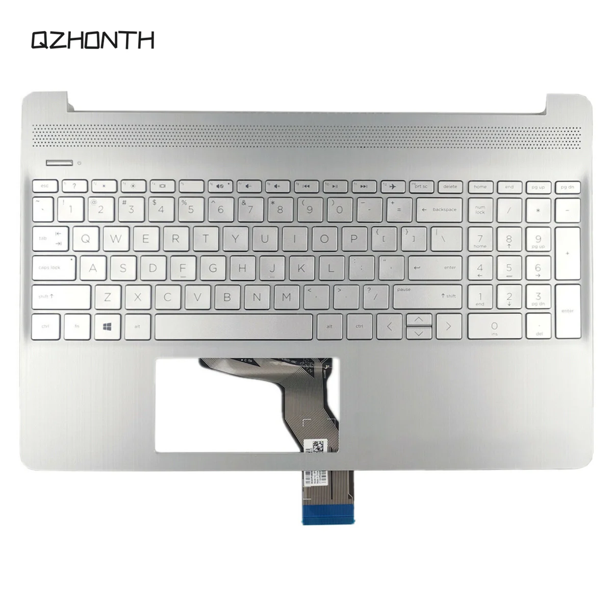 New For HP 15-EF 15-DY 15S-EQ 15-EF0023DX Palmrest Upper Case with Keyboard (No Fingerprint Hole) L60341-001