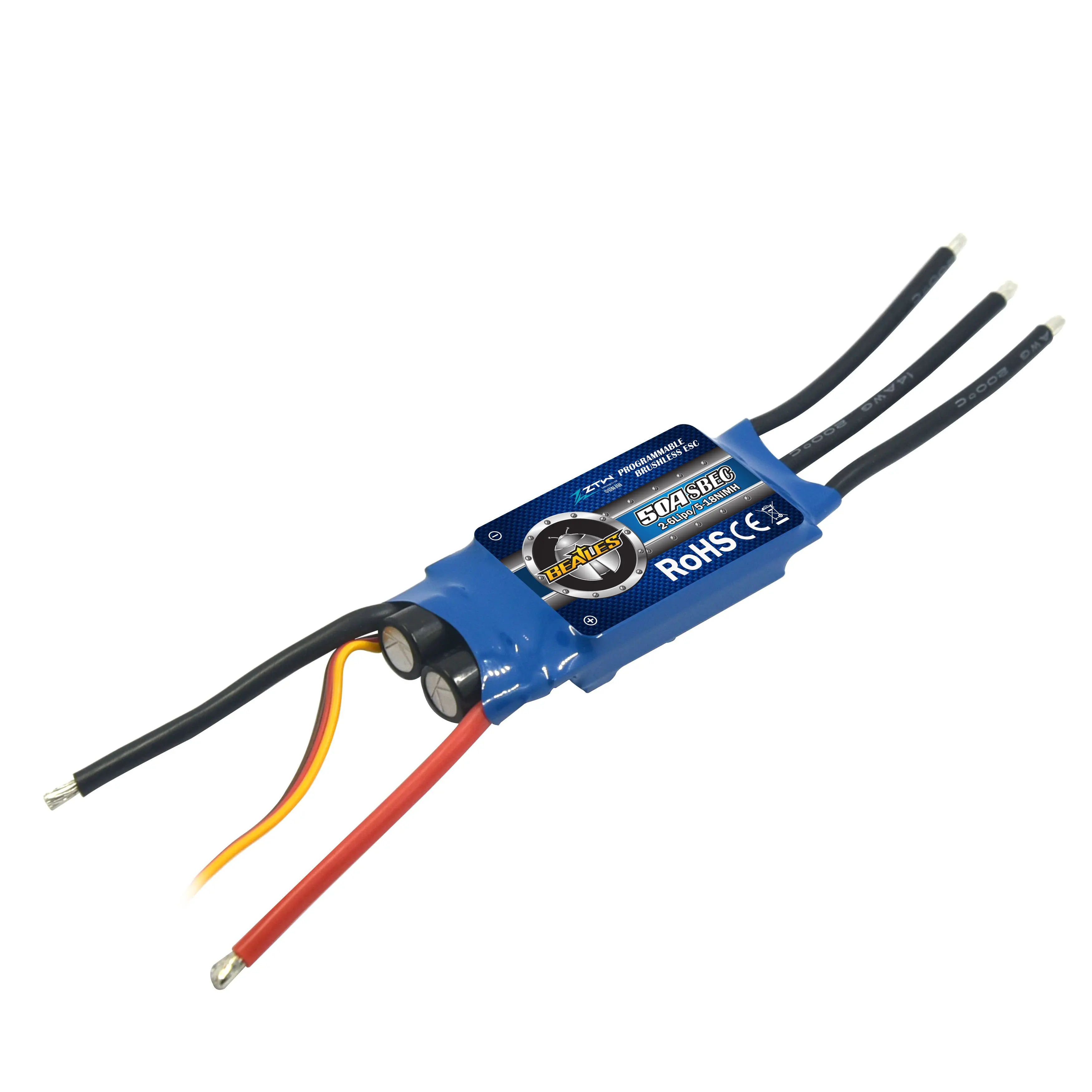 ZTW Beatle Series 2-6s 20A 30A 40A 50A 60A 80A Great Value Speed Controller ESC with Programe Card For RC Drone RC Helicopter