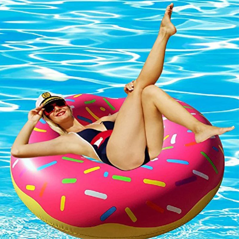 

Inflatable Swimming Ring Donut Pool Float for Adult Kids PVC Swimming Mattress Rubber Ring Swimming Pool Water Toys