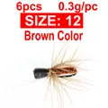 6PCS Size12 Brown