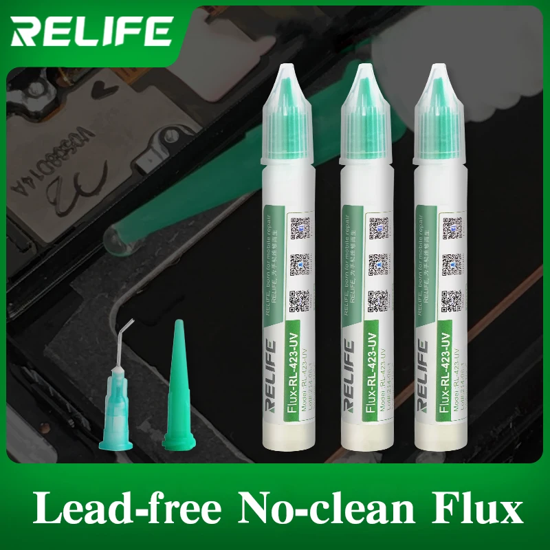 

RL-426-UV 10ML Lead-Free liquid Soldering Flux Pen No-Clean Welding Advanced Flux for PCB BGA Mobile Phone Solder Repair Tool