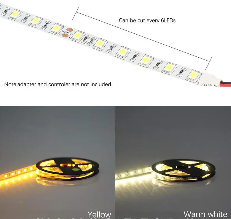 Hot sale 5050 DC24V Non-waterproof RGB Led Strip Light 5M 300Leds 60Leds/M Fiexble Light Led Ribbon Tape Home Decoration Lamp