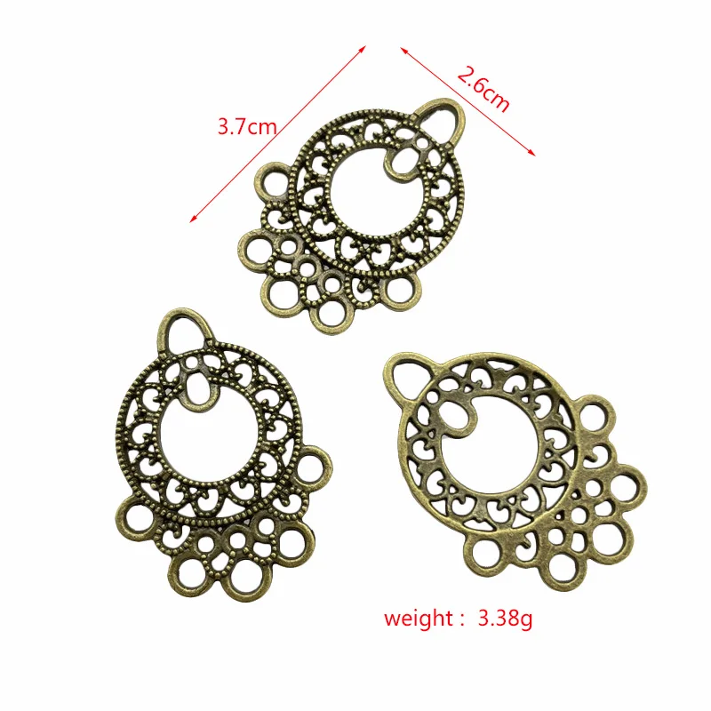 10pcs antique silver bronze dream catcher in various shapes, DIY hand-made all kinds of craft jewelry gift connectors