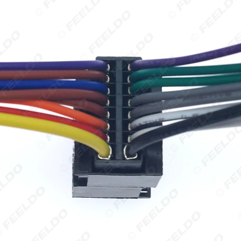 FEELDO KEN 16pin Car Radio Stereo Wire Harness Plug Cable Female For CHEVROLET AVEO/LOVA(SEDAN)/CHERY/LANDWIND Fashion