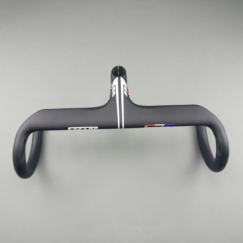 2024 newly carbon fibre road integrated handlebar with stem  matte ud racing cycling bicycle handlebar 400/420/440mm