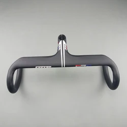 2024 newly carbon fibre road integrated handlebar with stem  matte ud racing cycling bicycle handlebar 400/420/440mm