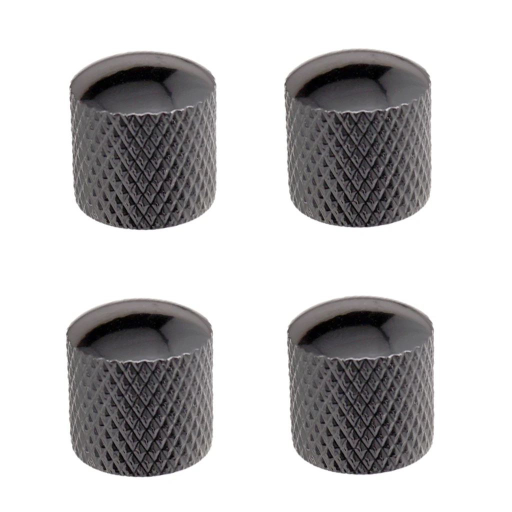 Pack of 4 PCS Iron Electric Guitars Volume Tone Knobs Buttons for Electric Guitar/Bass Parts