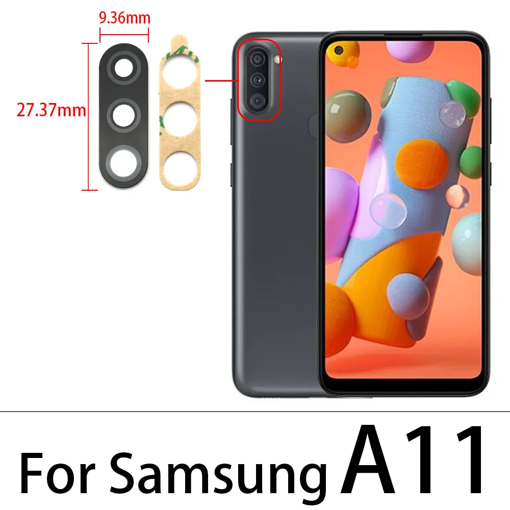 2Pcs Rear Back Camera Glass Lens For Samsung S10e S10 S10 Plus 5G S20 fe Plus Ultra A11 A01 A21s With Adhesive Camera Glass Lens