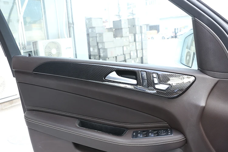 For Mercedes benz ML GLE GL Class GLS 320 400 Car Styling ABS Carbon Fiber Interior Door Decoration Panel Cover Trim Accessories