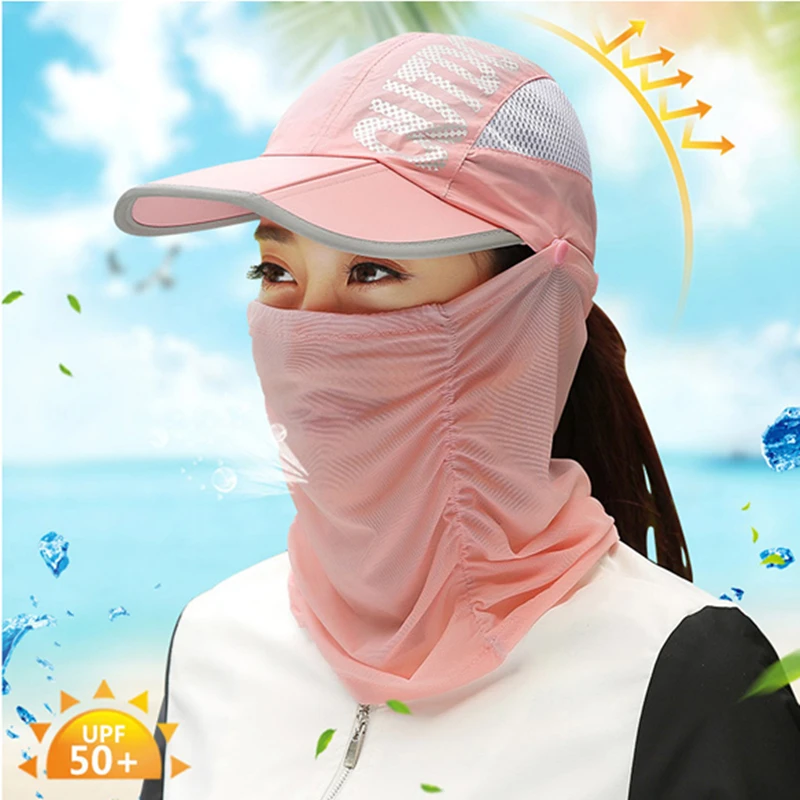 Summer Anti-ultraviolet Fishing Sunscreen Hat Outdoor Quick-drying Cold Hat Foldable Sun Hat