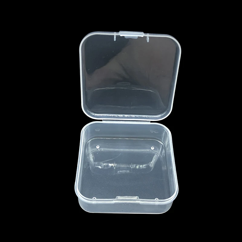 Picture 7: 10PCS Transparent Plastic Small Storage Square Beads Earring Box Jewelry Stud Earrings Electronic Components Box Container