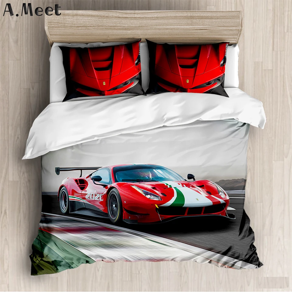 Boys Bedding Set Queen Quilt Covers Kids Children Bedding Sets Single Twin xl Bed Comforter Pillow Shams Luxury Bed Set Car Full