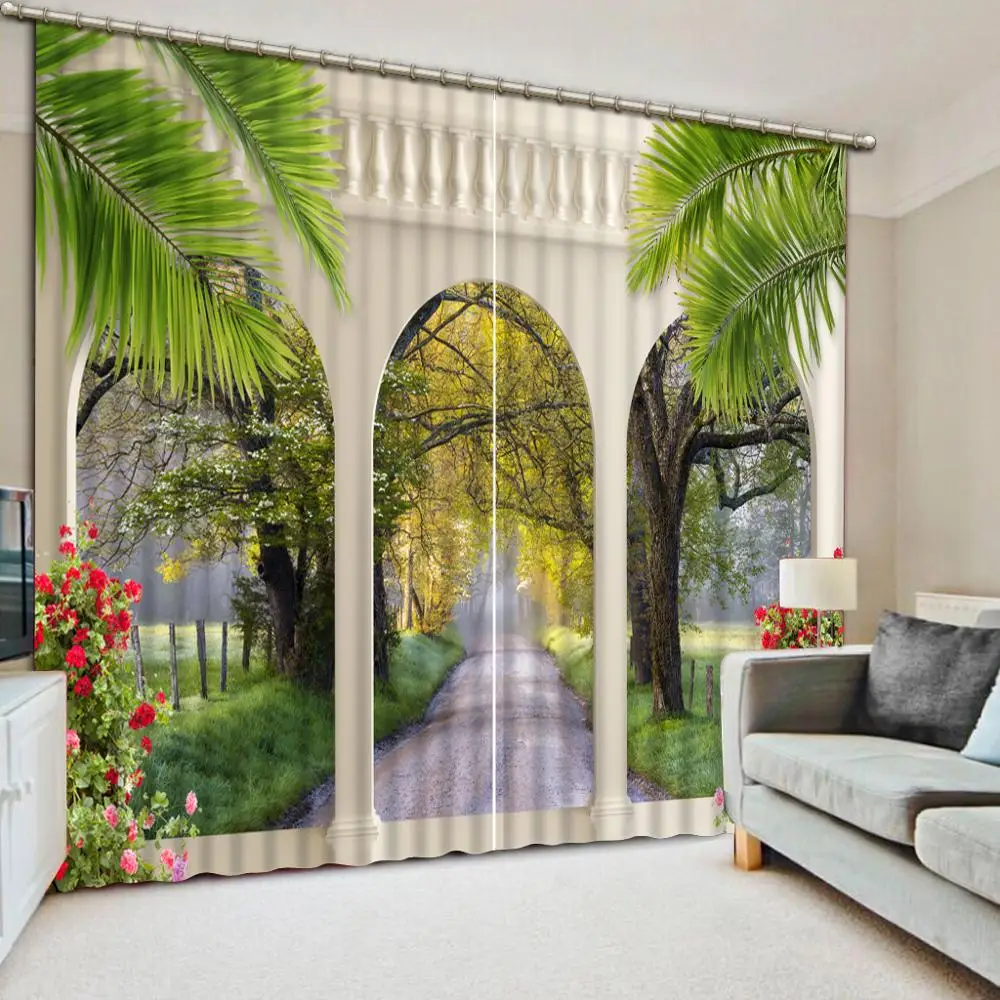 

Beautiful fashion Customize any size window curtain living room bedroom hotel blackout curtains European style