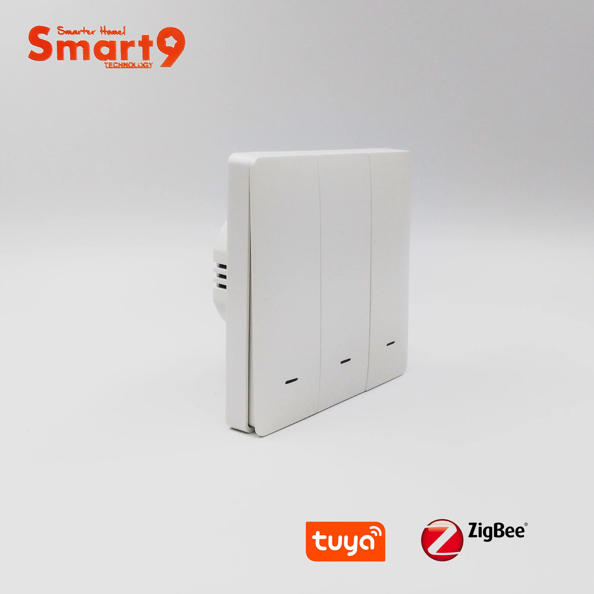 Smart9 ZigBee Wall Switch Working with TuYa ZigBee Hub, Press Button Design With Smart Life App Control, Powered by TuYa