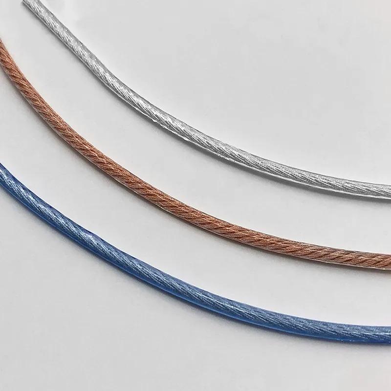 6 متر الجرافين ليتز Type6 واحد كريستال النحاس الفضة مطلي سلك 140 كور OD: 1.8 مللي متر