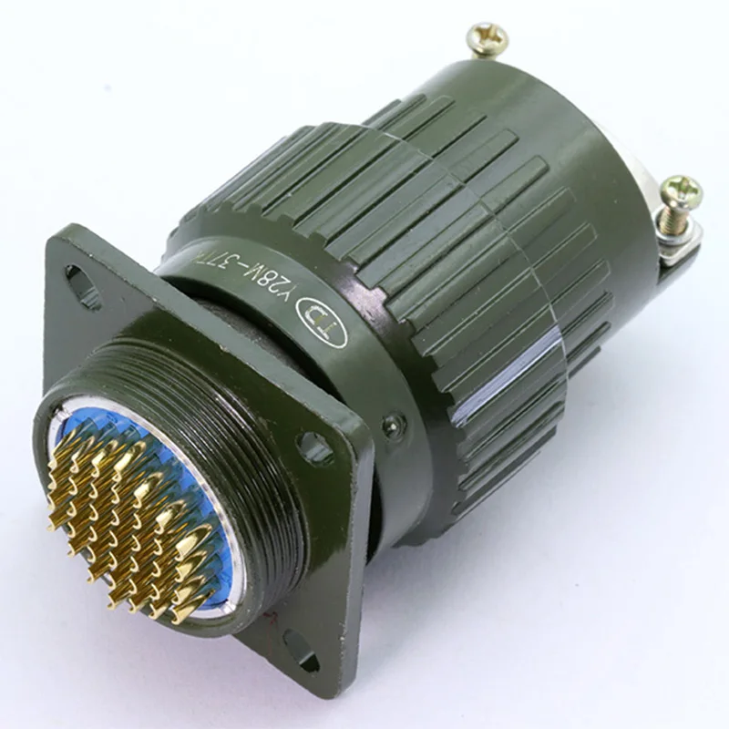 1set Y28M Military Aviation Connector, Green Color XLR Connector, 4-37 Pins available, Power Connecting/Signal Transmission