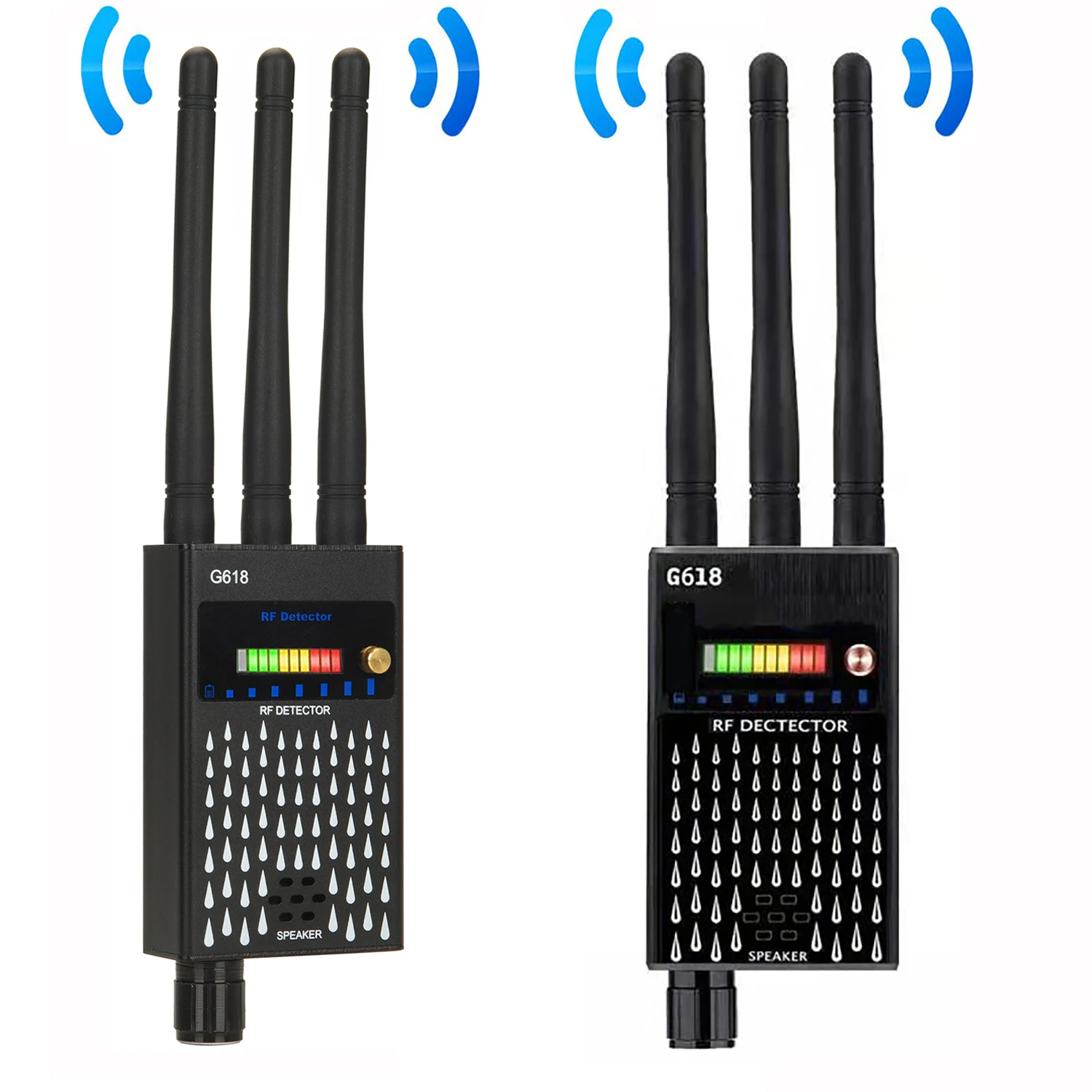 G618 اللاسلكية RF كاشف إشارة علة مكافحة التجسس كاميرا خفية كشف واي فاي GSM جهاز الصوت كشف لتحديد المواقع المقتفي مكتشف الماسح الضوئي