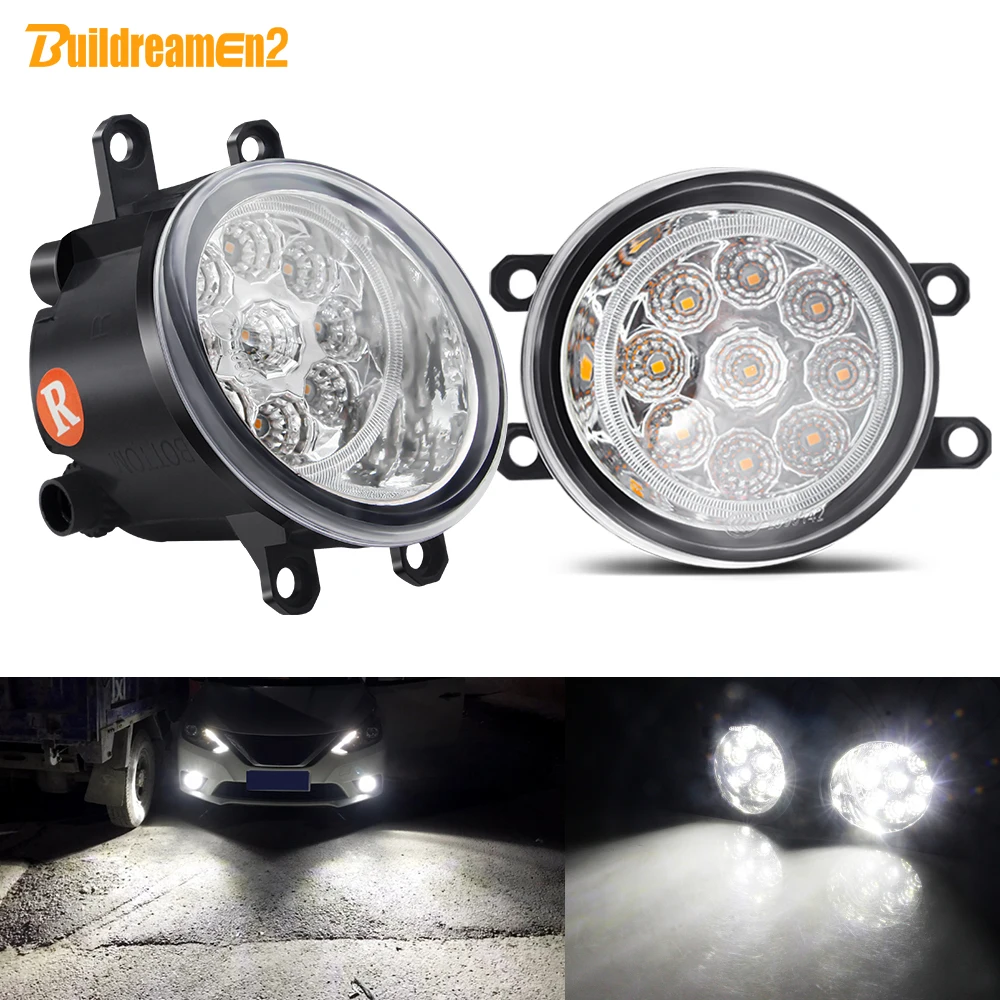 2 X Car Front Bumper LED Fog Light Assembly Daytime Running Lamp DRL For Lexus IS250 IS350 LX570 RX350 GS350 HS250h CT200h ES350