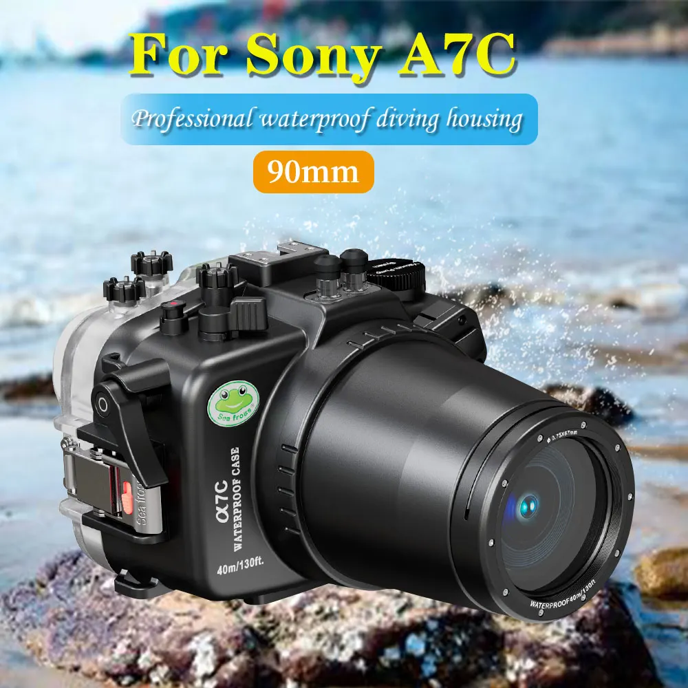 Seafrogs Diving Case Waterproof Camera Housing For Sony A7C 90mm 28-70mm 16-50mm 10-18mm 28-60mm