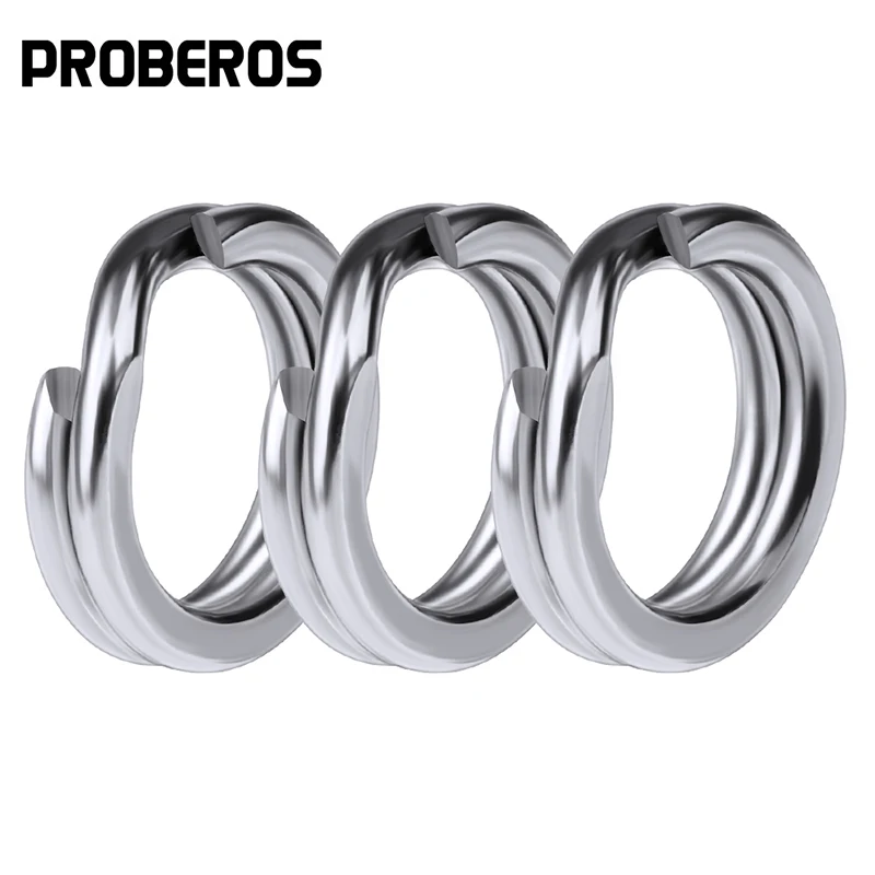 

30pcs Fishing Split Rings for Crank Hard Bait Silver Stainless Steel 0#-12# Double Loop Split Open Carp Tool Fishing Accessories