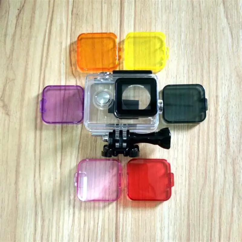 Nowy Clownfish nurkowanie filtr UV wodoodporny skrzynki pokrywa obiektyw Protect Cap podwodny dla Xiaomi Yi 1 GoPro Hero 3 +/4 Action Camera