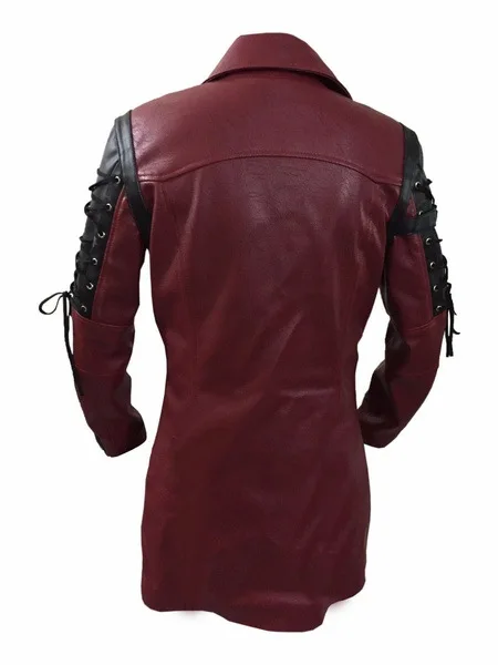 Men's Steampunk Vintage Leather Jacket Biker Motorcycle Zipper Plus Size Victorian Medieval Renaissance Jackets Cosplay Costume