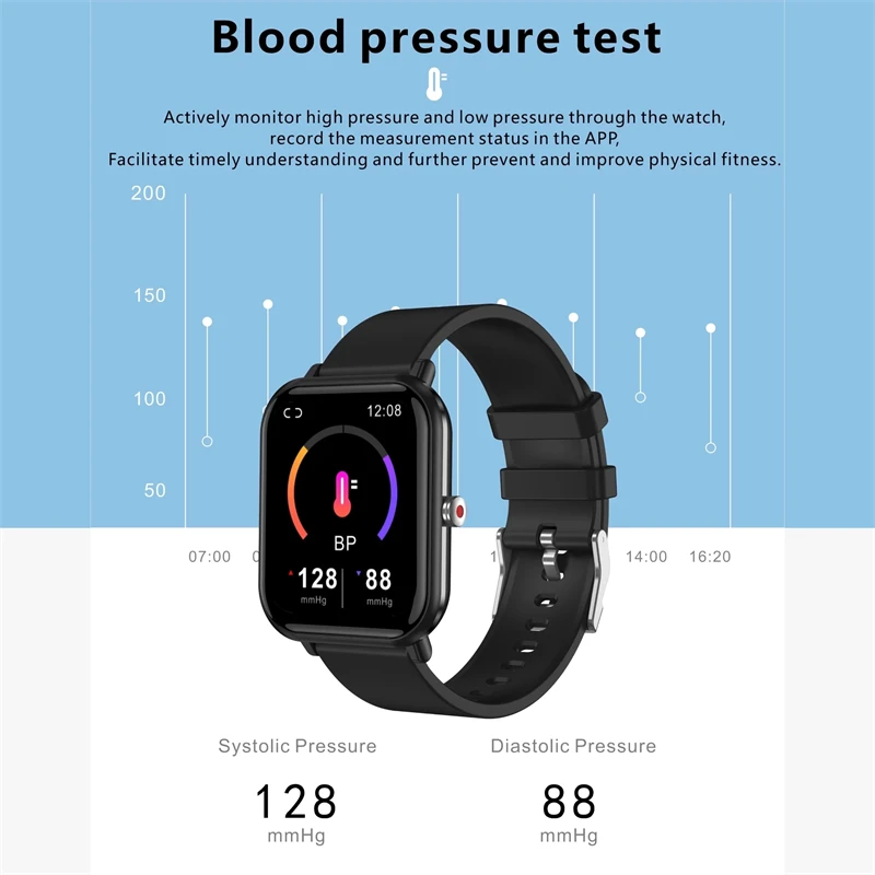 LIGE 2024 New Smart watch Ladies Full Touch Screen Sports Fitness watch IP67 Waterproof Bluetooth For Android IOS Smartwatch Men