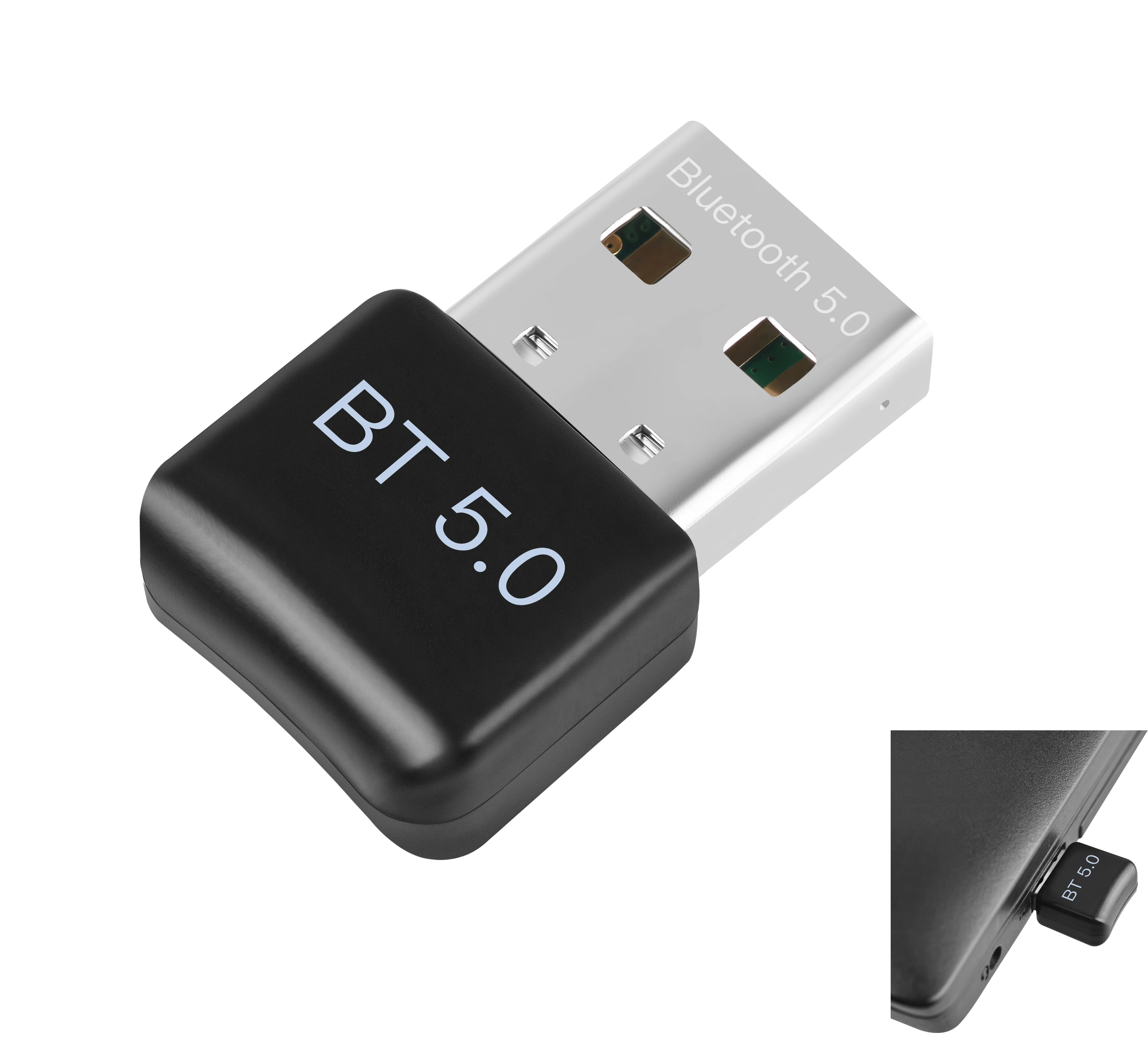 USB Bluetooth 5.0 Dongle Adapter 4.0 Cho Loa Máy Tính Không Dây Âm Nhạc Âm Thanh Thu Phát