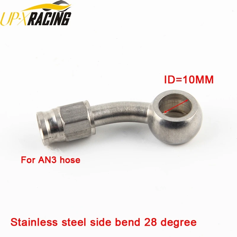 car motorcycle Motor Bike hydraulic PTFE brake hose stainless steel swivel banjo fitting turbo oil line Fitting AN3  end