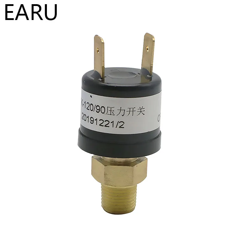 1pc Pressure Sensor Switch Valves Air Compressor Pressure Controller transmitter Transducer Heavy Duty 90-120 PSI Car Auto Motor