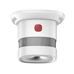 Home Shop Fire Alarm Detector Zigbee 3.0 Smoke Detector EN14604 85dB Siren Compatible with KAKU Conbee II Smoke