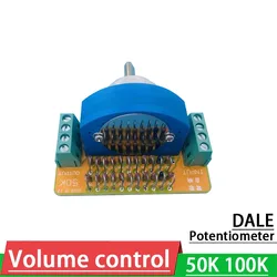 12 gears Stepping volume switch potentiometer 250K 100K / 50K 10K Volume control DALE resistor FOR Preamp POWER Amplifier Audio