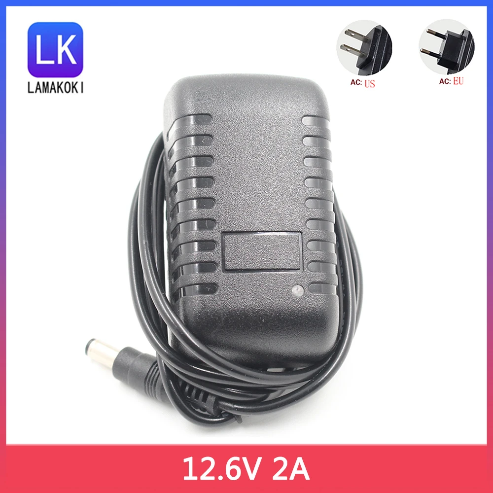 12.6V 2A Intelligence Lithium Li-ion Charger for 3Series 12V Polymer Battery Pack Good Quality 5.5 2.5MM