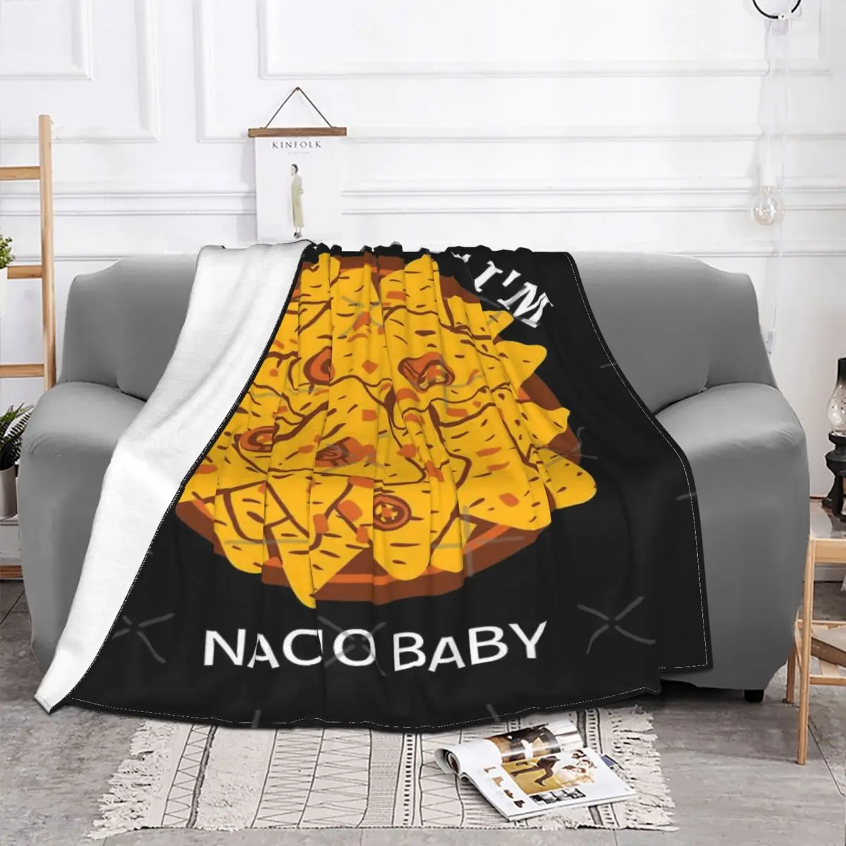 Don't Kiss Me If Im Nacho-Manta de bebé, colcha de cama a cuadros, manta térmica de Anime, textil de lujo para el hogar