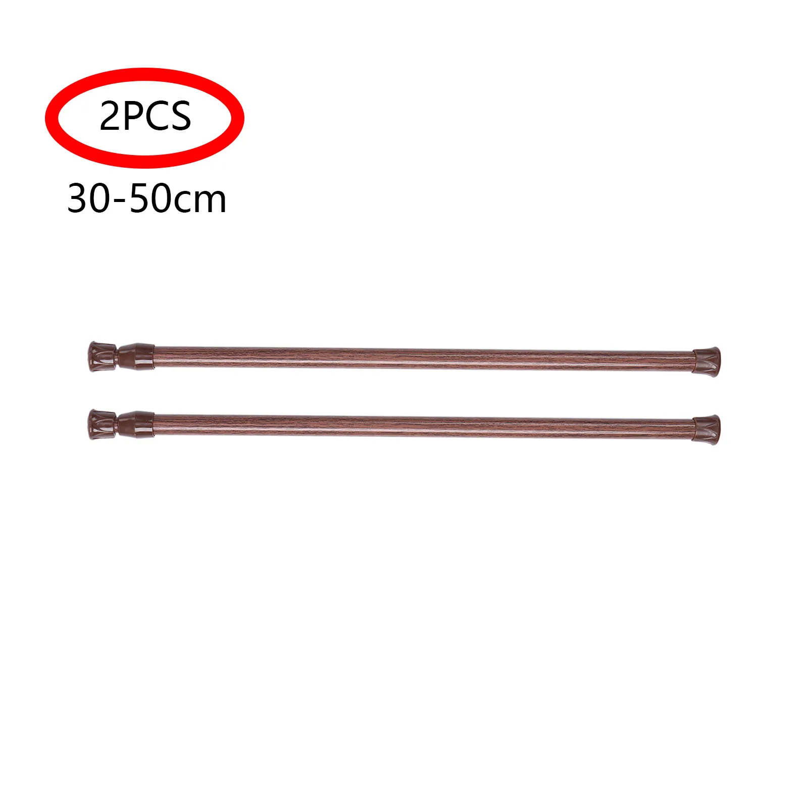 

2 Pcs Bathroom Adjustable Shower Curtain Rail Pole Rods Spring Loaded Tension Telescopic Rods Telescopic Pole Hanger