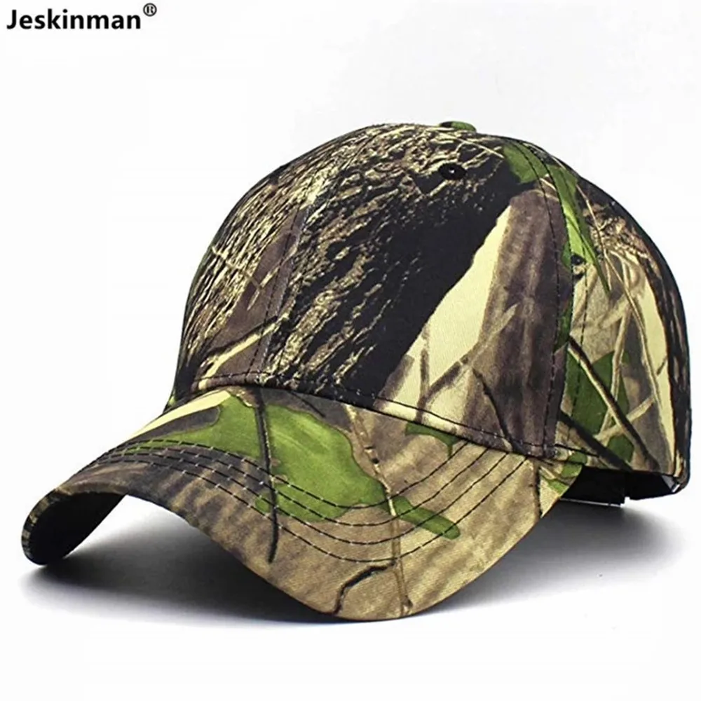 Hot Outdoor 5 Bionic Camouflage Hunting Fishing Hat Sun-Protection Jungle Camouflage Photography Bird-Watching CS Games Cap