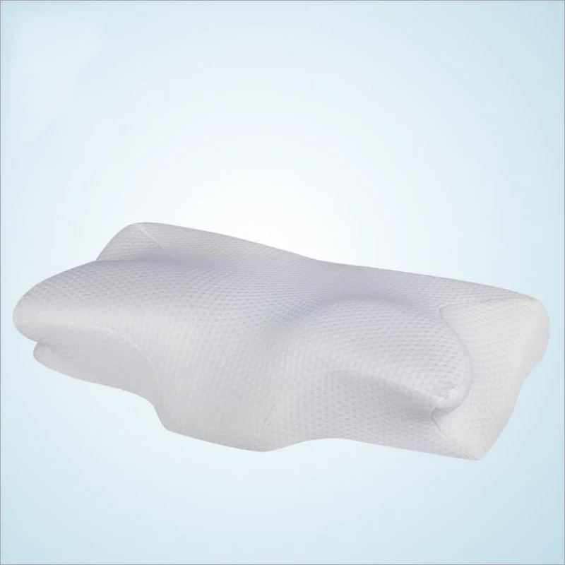 YRHCD New Style Slow Rebound Memory Cervical Pillow Horn shaped design Orthopedic Neck protection Pillow size in 60x30x13cm