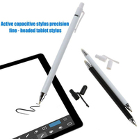 2 in 1 Touch Screen Pen Stylus Thin Universal Capacitive Stylus Pen for Most Tablet Smart Phones Laptops.