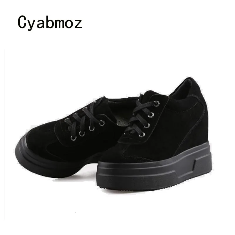 Cyabmoz Women height increasing Shoes Hidden High heels Sneakers Woman Pumps Platform Party Shoes Zapatos mujer Tenis feminino