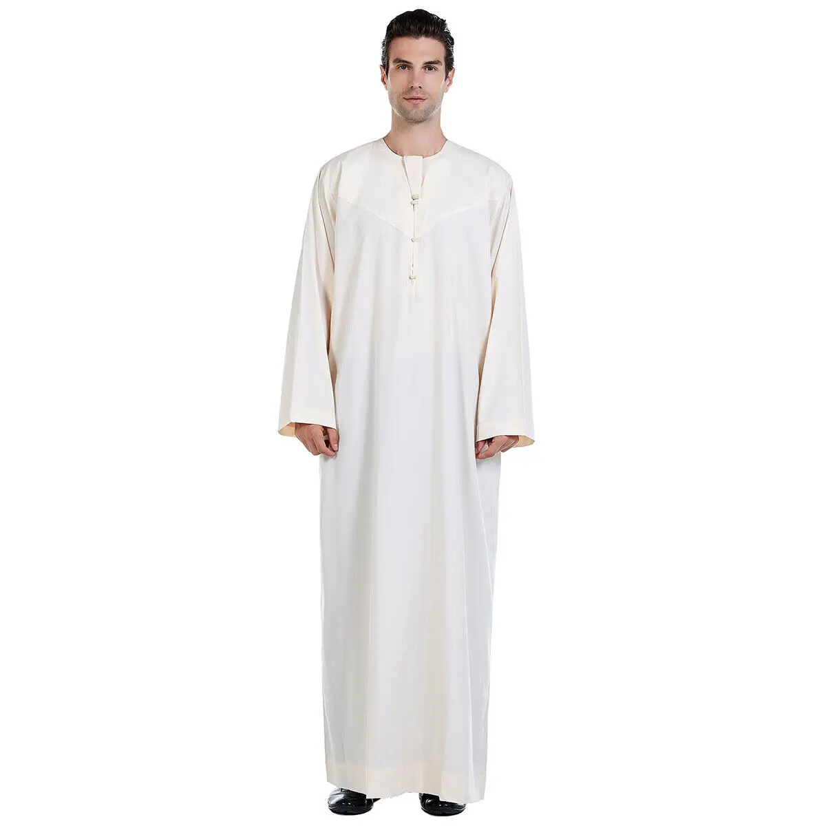 

Muslim Robe Men's Jubba Thobe Saudi Arabia Kaftan Musulman Abaya Loose Turkey Islamic Clothing Dress Eid Ramadan Arabic Caftan